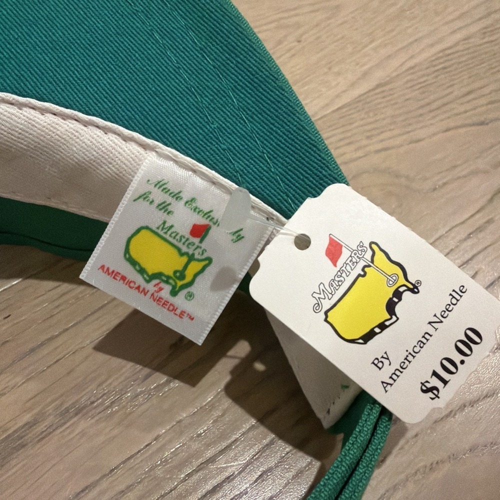 Vintage Masters 1990's Hat Golf Visor American Needle Augusta National NWT - Picture 2 of 6